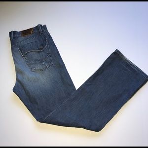Lucky Brand size 34 empire slim bootleg denim